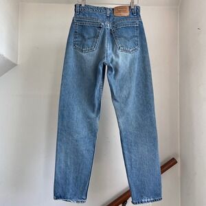Vintage 90s Levis Jeans Loose Fit Straight Leg Size 27 Waist Orange Tab USA